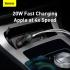 Baseus Share Together Fast Charge Car Charger with Cigarette Lighter Expansion Port U+C 120W - Black
